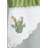 Cactus Embroidered Kitchen Curtain Set