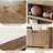 5-Tier Farmhouse Bookshelf, 69” Tall Bookcase with 2 Doors & Adjustable Shelves, Wooden Open Display Storage Rack for Home Office, Living Room & Study (23.6”W)-1049401442-1049401455