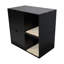 Enceinte de litière moderne 36,74 "noire, 20,28 po de largeur, 16,97 po de hauteur, 52 lb, avec une surface de grattage idéale Meuble caché, bloc-notes, X 16,97 po, structure pour le mouvement du chat
