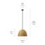 Luminaire suspendu 1 lumière Adlyna