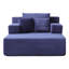 Chaise longue en velours côtelé luxueux avec 3 coussins-2064687722