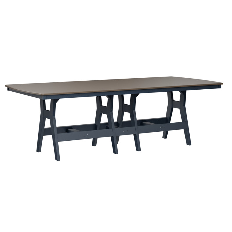 Table rectangulaire à hauteur de comptoir 96 po Berlin Gardens Harbor, Bronze martelé, H 35,5 po x l 96 po x P 44 po, Marine