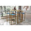 Ensemble élégant de cinq pièces de table de bar et chaise avec plateau de table multicouche, siège ergonomique et rangement pour les rassemblements et les occasions sociales-530552445