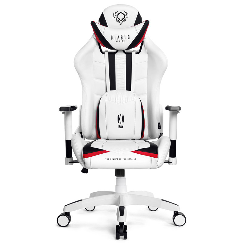 Executive Chair, White, White/Black