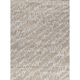 Jute / Sisal Abstract Area Rug in Silver