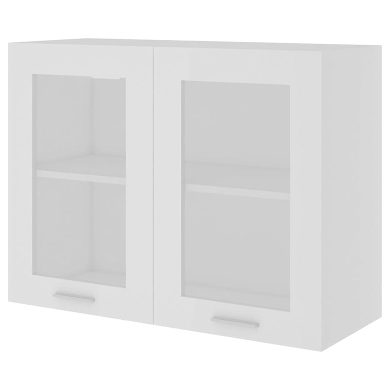 Hanging Glass Cabinet 80X31x60 Cm, White