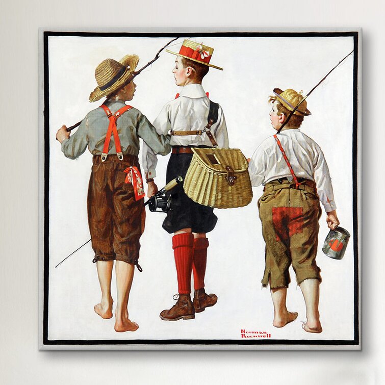 The Fishing Trip by Norman Rockwell Print