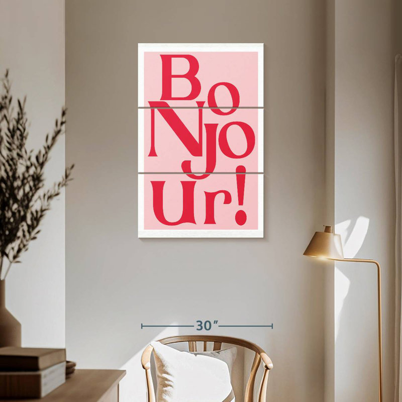 Tergel Pink Bonjour, 57" H x 36" W