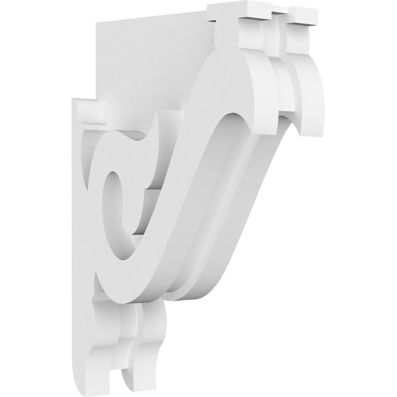 Corbeau en PVC de qualité architecturale Florence, H 7 po x l 4,5 po x P 1,875 po