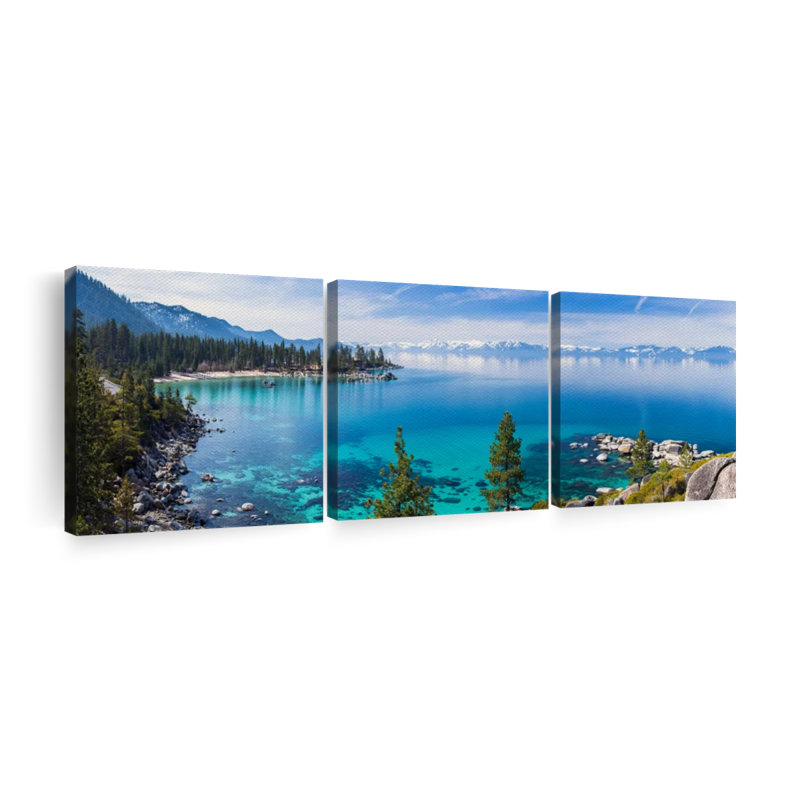 Lake Tahoe Tranquility 3 pièces, H 15 po x l 47 po x P 1,25 po