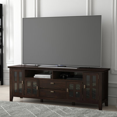  Solid Wood TV Media Stand