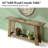 Narrow Sofa Table,Two-Tier Console Table,Wooden Entryway Table