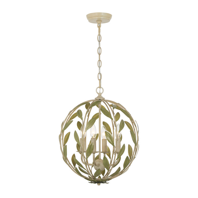 Lustre à thé vert champagne 16 po Glossop