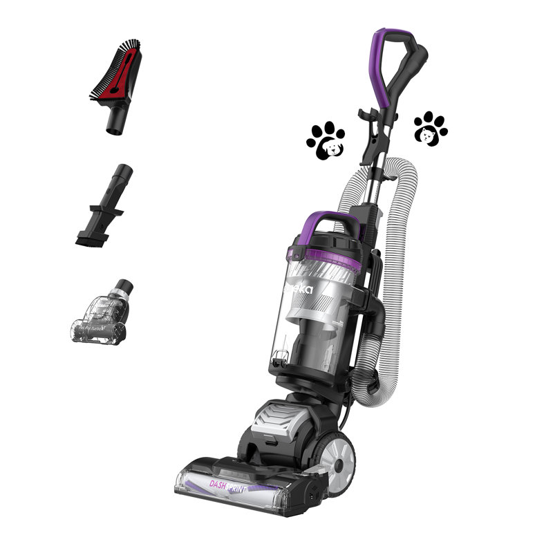 Comfee Bagless Upright Vacuum, Black/Purple