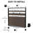 6 Ft H Semi-Closed Composite Privacy Fence Panel With Post, Brushed Finish-113961301-114524170