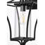 Belgrade Outdoor Wall sconce in Black-911110906