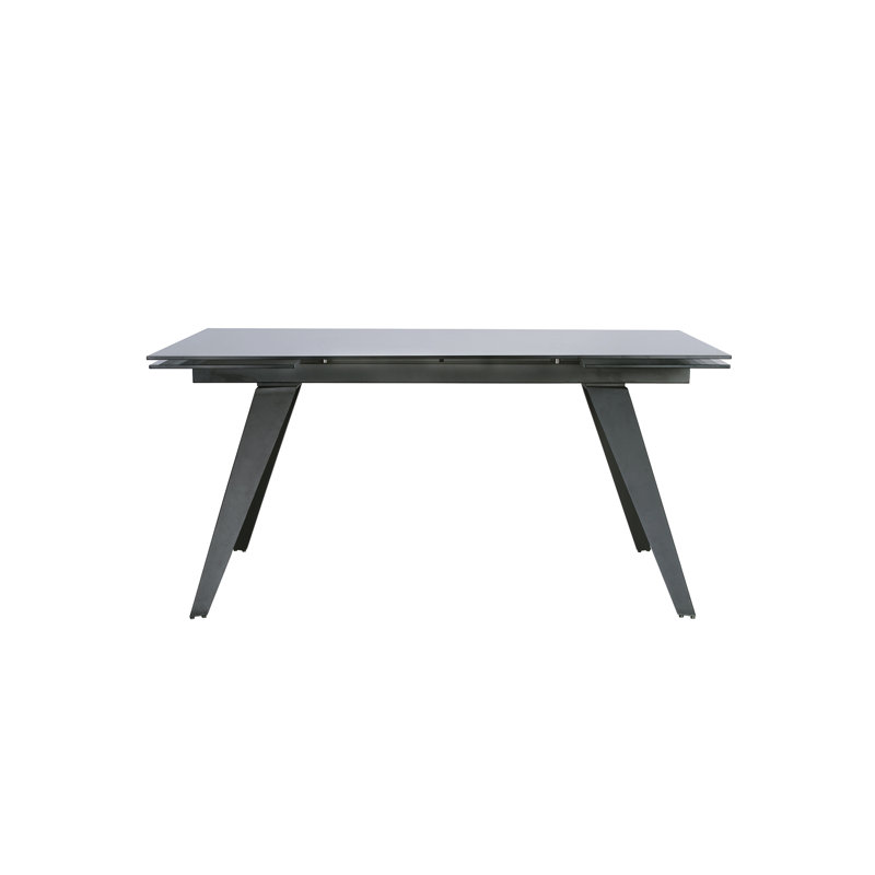 Noire Extendable Metal Base Dining Table