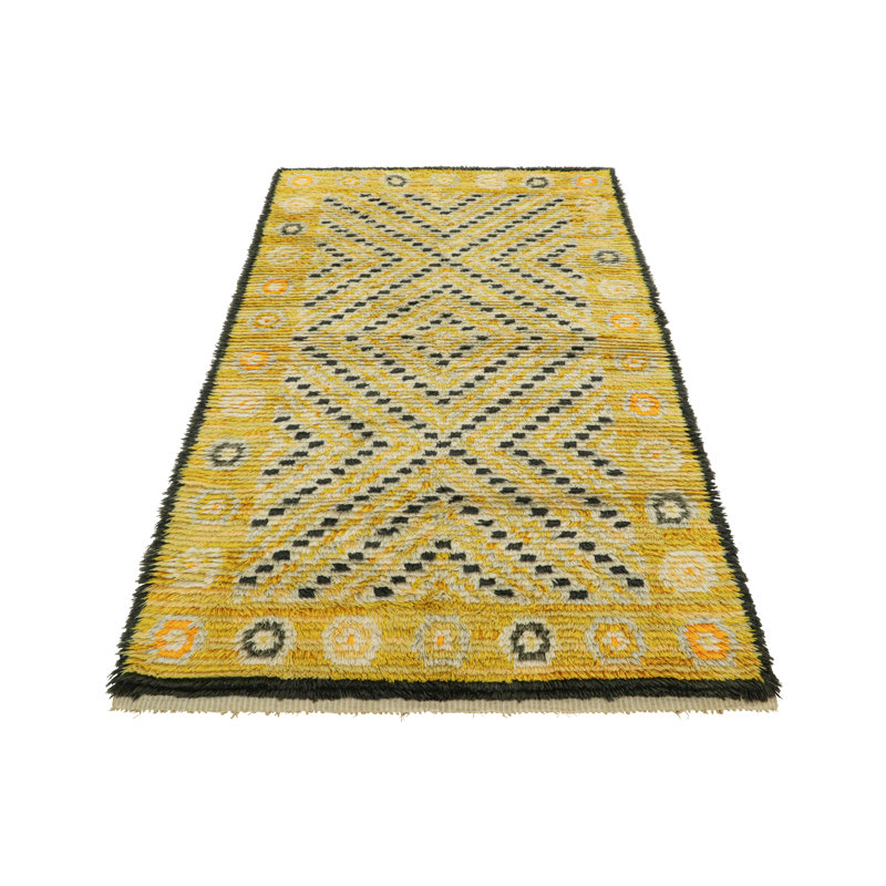 One-of-a-Kind 3’10x6’11 Hand Knotted Area Rug
