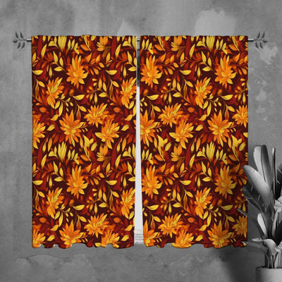 Paire de rideaux obscurcissant en polyester Mykhala