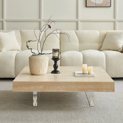 Table basse de luxe moderne à lumière minimaliste