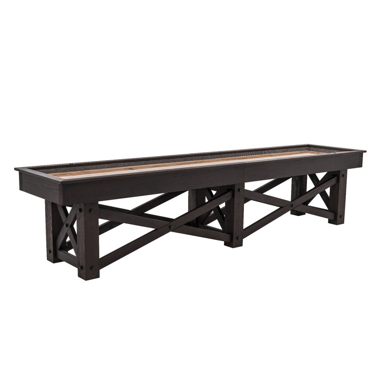 McCormick Wood Shuffleboard Table With Professional Installation Included, 14'