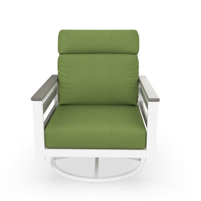 Townsend Metal Outdoor Rocking Chair With Sunbrella Cushion by Birch Lane