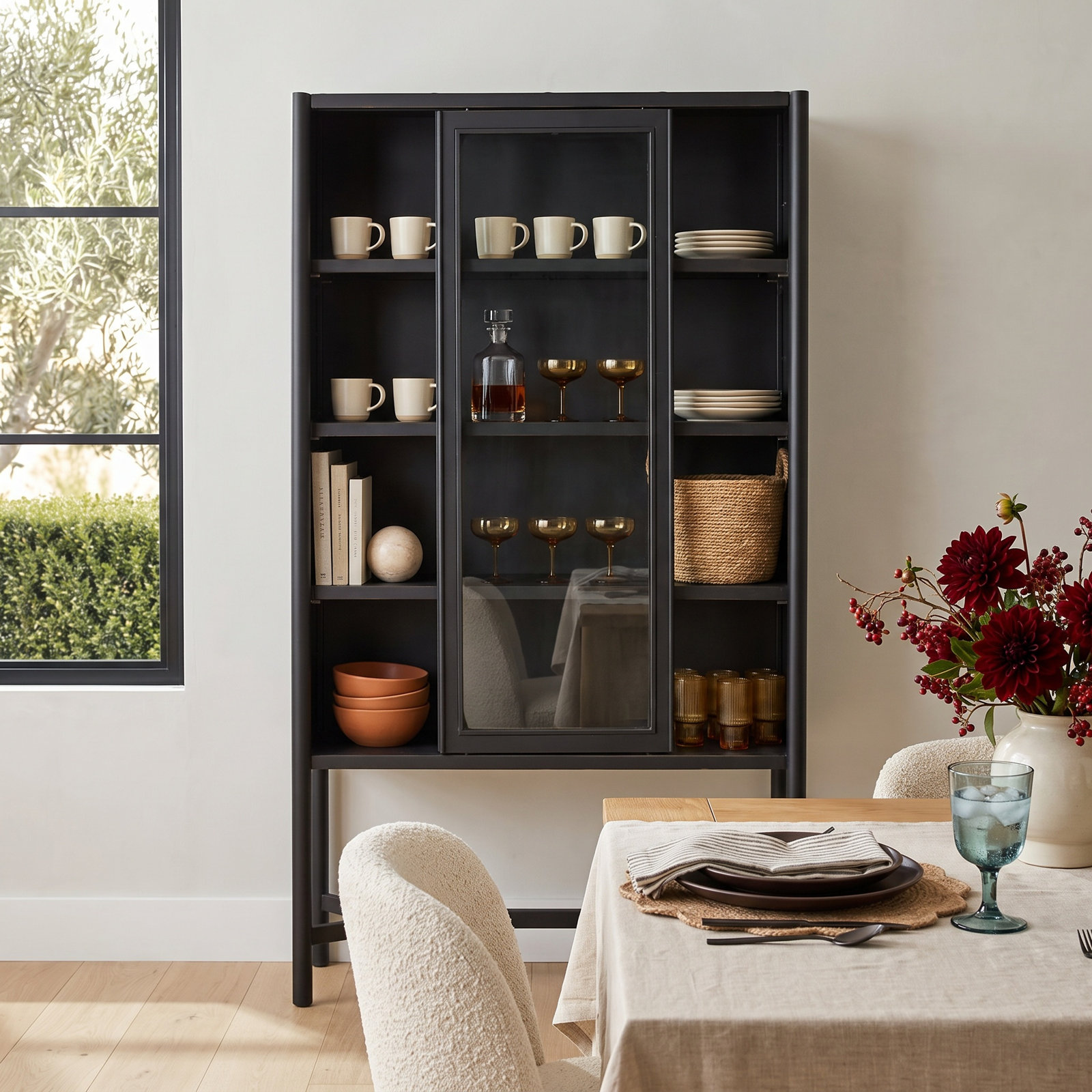Brushed Bronze Accent Cabinet