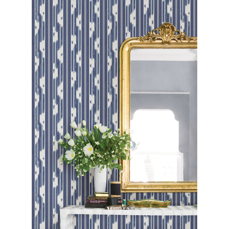 Papier peint adhésif bleu Ojai, Bleu
