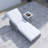 Outdoor Long Reclining Chaise With Armrests-435402629