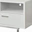 Console de télévision blanche avec tiroir 60 po