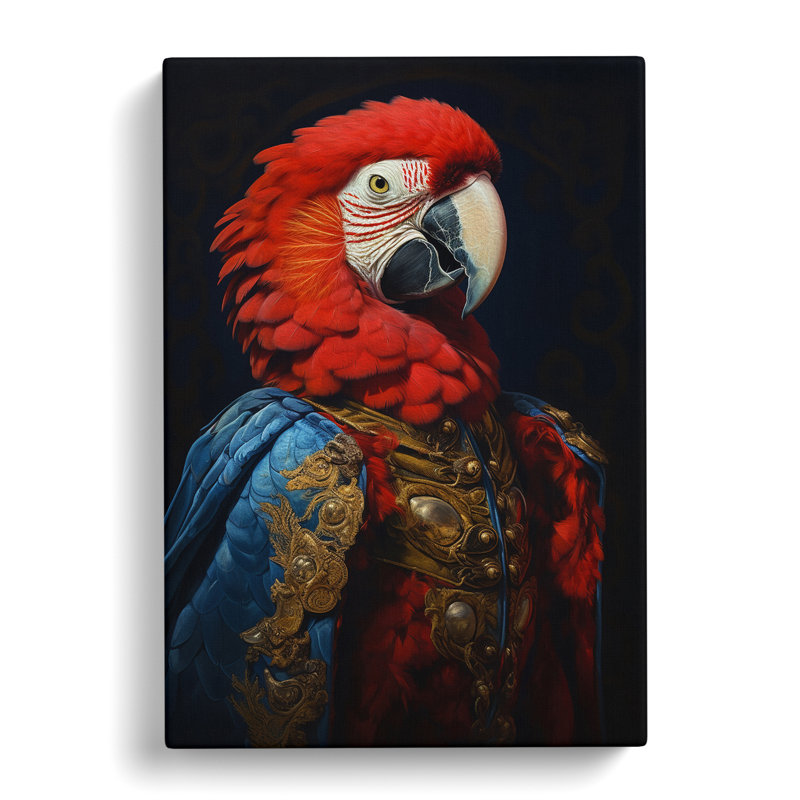 Parrot Gothic - Wrapped Canvas, 50cm H x 35cm W x 3cm D