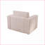 Canapé modulaire simple, moderne minimaliste de 44,9 po avec coussins amovibles lavables pour la chambre à coucher et le salon | Rose clair | Standard-557957936