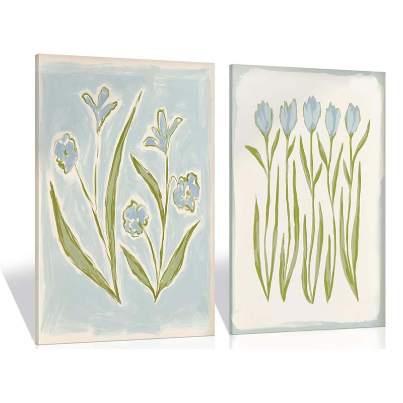 2 Piece Wrapped Canvas Wall Art