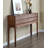 33.46" Walnut colour Rectangular Solid Wood Console Table-107235915