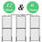  Grid Wall Panels Display Stand - 3pcs with 21 Hooks, 2*5.6ft Display Racks For Vendor Events Art Display Panels Linkable Heavy Duty Floor Standing Movable Retail Display Stand