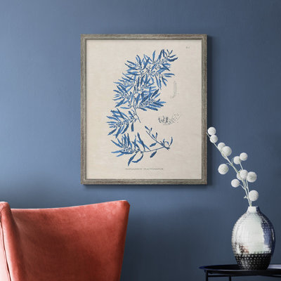 Blue Marine Algae III Premium Framed Canvas - Ready to Hang