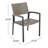 Dining Chair - Grey Patio Chair With Trendsetting Charm Outdoor Dining Contemporary Mesh Seating