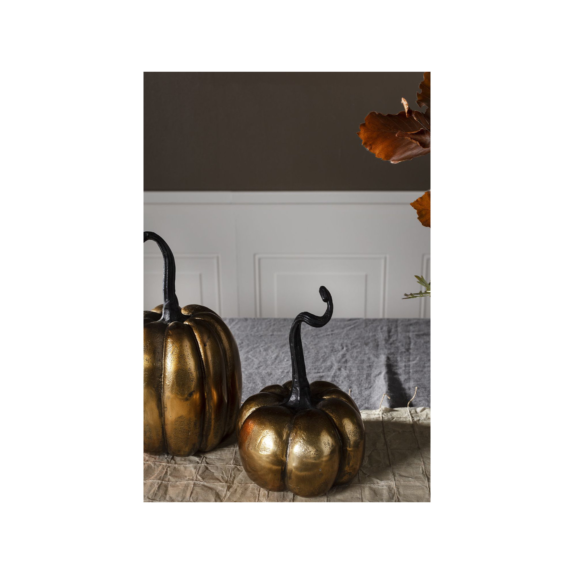 Totem Pumpkin Decorative Accent, 10.75" H x 5.25" W x 5.25" D