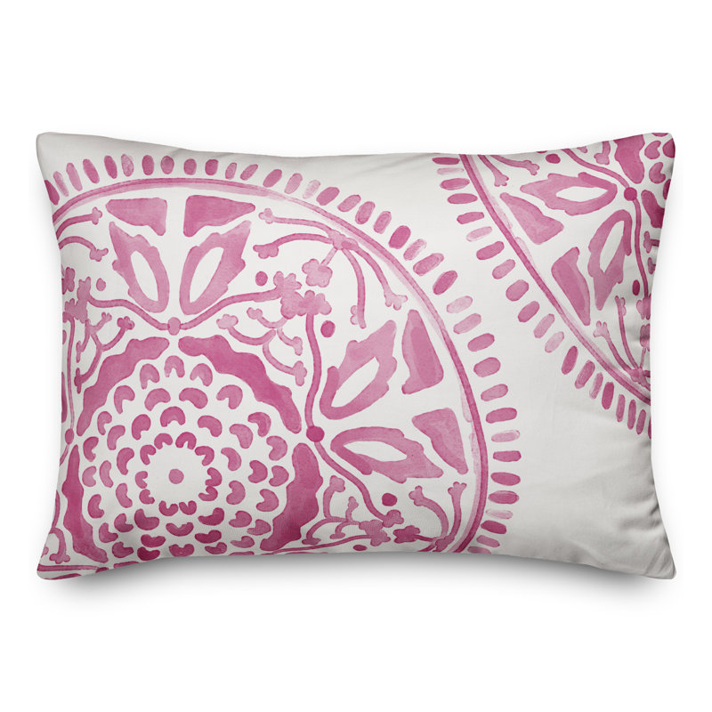Housse et insert de coussin d'extérieur Juan, Rose, Floral 4