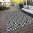 Flatweave Washable Geometric Indoor / Outdoor Rug-683896820
