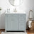 Bathroom Vanity with Sink, Wood Frame Bathroom Vanity with Soft-Close Drawers-1390468999