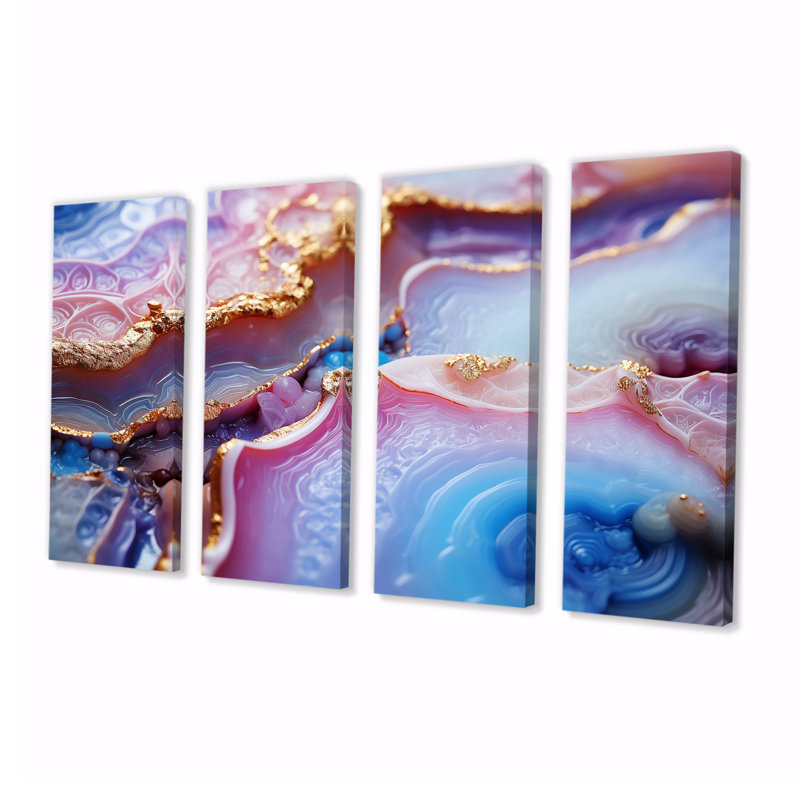 Meda - décoration murale en marbre 4 pièces, 28" H x 48" W