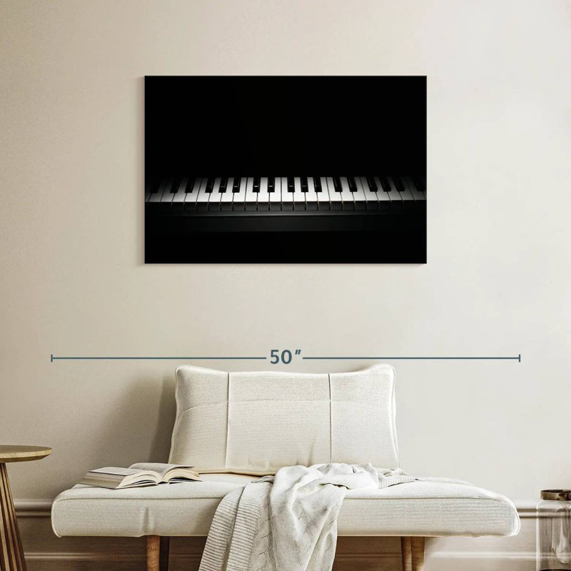 Abarca Spotlight On Piano Keys, 24" H x 36" W