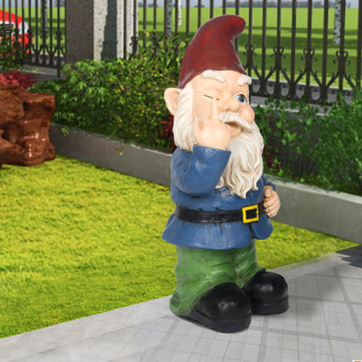 Winking Gnome Statue