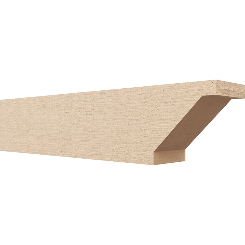 Burlington Woodgrain TimberThane Ra partier queue, brun clair apprêté, H 8 po x l 36 po x P 6 po