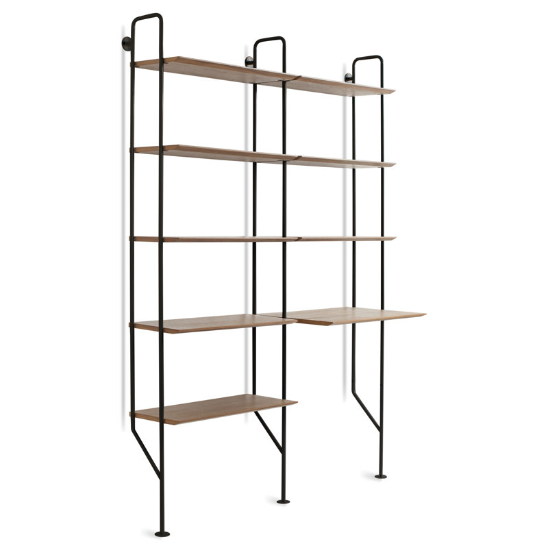 Hitch Ladder Desk, Black, Walnut