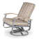 Chaise de patio pivotante avec coussin Askar