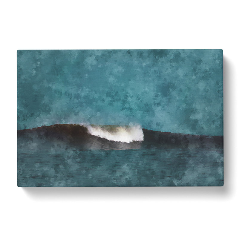 Wave Curl - Wrapped Canvas Painting, 40cm H x 60cm W x 3cm D