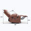 Fauteuil de massage inclinable électrique chauffant-112660704