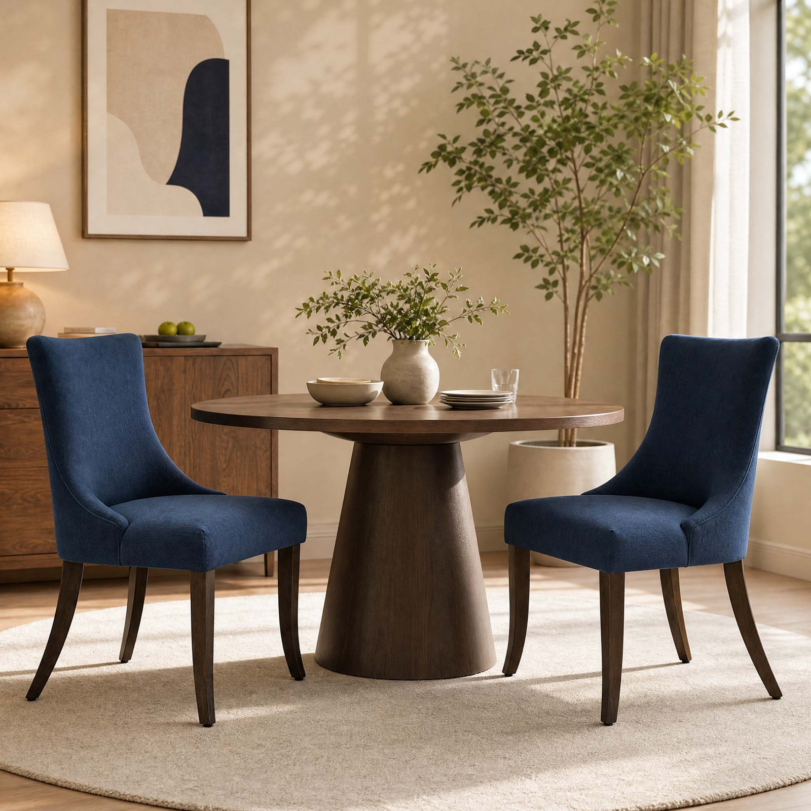 Etna Dining Chair, Navy